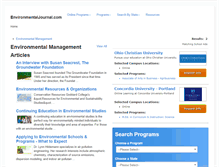 Tablet Screenshot of environmentaljournal.com